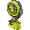 Ryobi Ventilateur à clipser sur batterie, Ventilateur, Vert