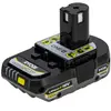 Pack batterie RYOBI 18V One+ 2.0Ah LithiumPlus - 1 chargeur rapide 2.0...