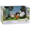 Collecta Set 4 Figurines De La Ferme : Paon, Oie, Poule Et Cygne