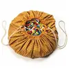 Sac de rangement de jouets - Tapis et sac de rangement GRID MUSTARD - PLAY&GO