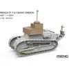 MENG Modelbouwpakket Auto - MENG SS021 Renault FT T.S.F. Radio-Tank in...