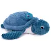 Les Déglingos Peluche Ptipotos tortue maman/bébé bleue
