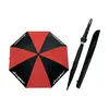 Clicgear 68 inch Double Canopy Golfparaplu - Rood Zwart