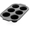 Greenpan Bistro Bakeware muffintray - 6 muffins - keramisch - zwart