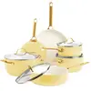 Greenpan Padova Reserve Batterie de Cuisine 10 Pièces Sunshine Yellow