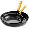 GreenPan Padova Set de Poêles à Frire 20 + 26 cm Noir