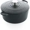BK BOUR CastIron Cocotte 24 cm Earl Grey