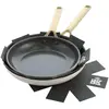 BK Sublime Set de Poêles à Frire 24 + 28 cm Crème
