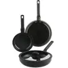 BK Enjoy Set de Poêles à Frire 20 + 28 cm + Poêle Paysanne 28 cm Noir