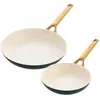 Greenpan Riserva Padova, Poêle + casserole, Vert, Or