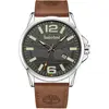 Montre - TIMBERLAND - Bernardson - Cuir/Tissu - Gris/Marron