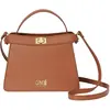 Sac à main pour femme avec fermeture rotative CCHB0208-brun