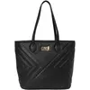 Grand sac cabas pour femme avec pochette CCHB0228-Le noir