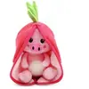 Flipetz - 2-in-1 Knuffel - Piglet het Varken / Radijs - 22 x 15 x 10 cm - Les Déglingos