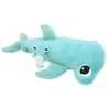 Peluche Requin maman et bébé Les Ptipotos Aqua (57 cm)