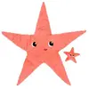 Peluche Etoile de mer maman et bébé Les Ptipotos Corail (62 cm)