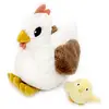 Les Déglingos Peluche Poule Maman Et Son Bébé