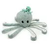 Les Déglingos Peluche géante Filou la pieuvre et son bébé menthe (45 cm)