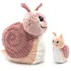 Peluche Speedou l'escargot maman et bébé rose (25 cm)