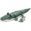 Peluche crocodile maman et son bébé vert