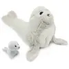 Peluche Ploufou maman et bébé Les Ptipotos (35 cm)