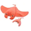 Peluche géante Mantalou la raie manta et son bébé Corail (67 cm)