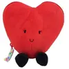 Peluche Les Flipetz Coeur et Fleur Rouge Coquelicot