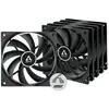 Arctic F12 PWM PST Pack de valeur (120 mm, 5x), Ventilateur PC, Noir