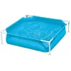 Piscine tubulaire carrée Summer Waves - Petite taille - Bleu