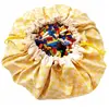 Play&Go Sac à jouet 2 en 1 Original Print Vichy Yellow
