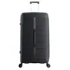 Saxoline Blue Overly 80 cm Grande Valise de voyage 8 Roues Noir