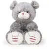 Peluche - KALOO - Ours gris - Douceur exceptionnelle - 38 cm