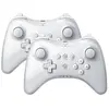 QUMOX 2pcs Manette U Pro Controller Bluetooth Sans Fil Contrôleur Gamepad Pour Nintendo Wii U - Blanc