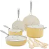 GreenLife Artisan Batterie de Cuisine 12 Pièces Jaune