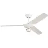 Westinghouse 78337 Ventilateur de plafond d'intérieur à trois pales Industrial de 122 cm, finition en blanc