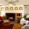 Westinghouse Lighting 78171 Ventilateur de plafond en laiton poli de 132 cm Monarch Trio, kit d’éclairage avec verre dépoli