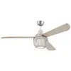 Westinghouse - Ventilateur de plafond Graham Nickel 132 cm avec led