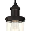 Westinghouse Lighting Suspension Goutte Bronze et Verre Clair