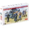 ICM Figurines 2ème Guerre Mondiale : Pilote Et Mécaniciens Luftwaffe 1939-1945