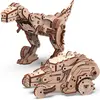 Non communiqué Mr Playwood- Transformer Dinocar modèle 3D Mobile en Bois, PWDI