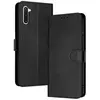 NOBRAND Coque pour Samsung Galaxy Note 10,Flip Housse Étui Protection Rabat Clapet Magnétique[Porte Cartes]Antichoc Béquille Noir D768