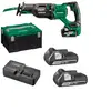 Scie sabre pendulaire sans-fil HIKOKI CR36DAWGZ - 36V 2.5Ah - Multivol...
