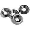 HPI, Écrou + rondelle, E10 CONE WASHER 3x9x2mm (Gunmetal/4pcs)
