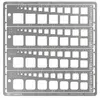 Tamiya Modeling Quadrat Pochoir 1-10mm (4) PE