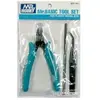 Mr.Hobby Mr Hobby -Gunze Basic Tool Set(Nipper,Angled Tweezer,File)for...