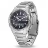 CASIO - Montre en acier inoxydable - WAVECEPTOR - Gris