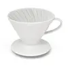 Hario V60-02 Goutteur à café en céramique, blanc, Cafetière, Blanc