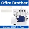 Surjeteuse - BROTHER - 4234D - Garantie 5 ans - 2/3/4 fils - Enfilage ultra rapide