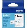 Brother, Ruban d'étiquetage, Btag (1.20 cm, Bleu, Transparent)