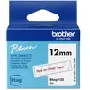 Brother, Ruban d'étiquetage, Btag (1.20 cm, Rouge, Transparent)